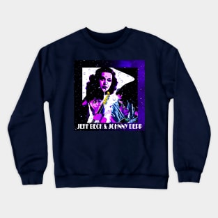 Jeff Beck & Johnny Depp Duet image Crewneck Sweatshirt